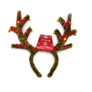Image of Premier Decorations Ltd Premier Battery Operated Flashing Antlers with Music