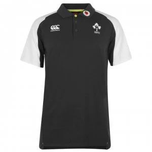 Image of Canterbury Ireland Rugby Polo Shirt Mens - Grey