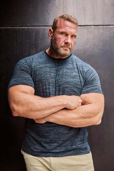 Image of BadRhino Slub T-Shirt Mid Navy