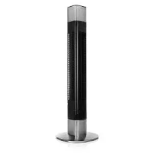 Image of Princess Smart Black/Silver WIFI Connected Tower Fan