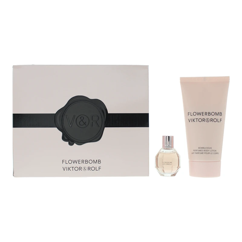 Image of Viktor & Rolf Flowerbomb Gift Set 7ml Eau de Parfum + 50ml Body Lotion
