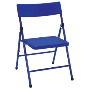 Image of Kids Pinch Free Folding Chair Set of 4, Blue