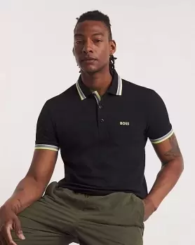 Image of BOSS Short Sleeve Black Paddy Polo