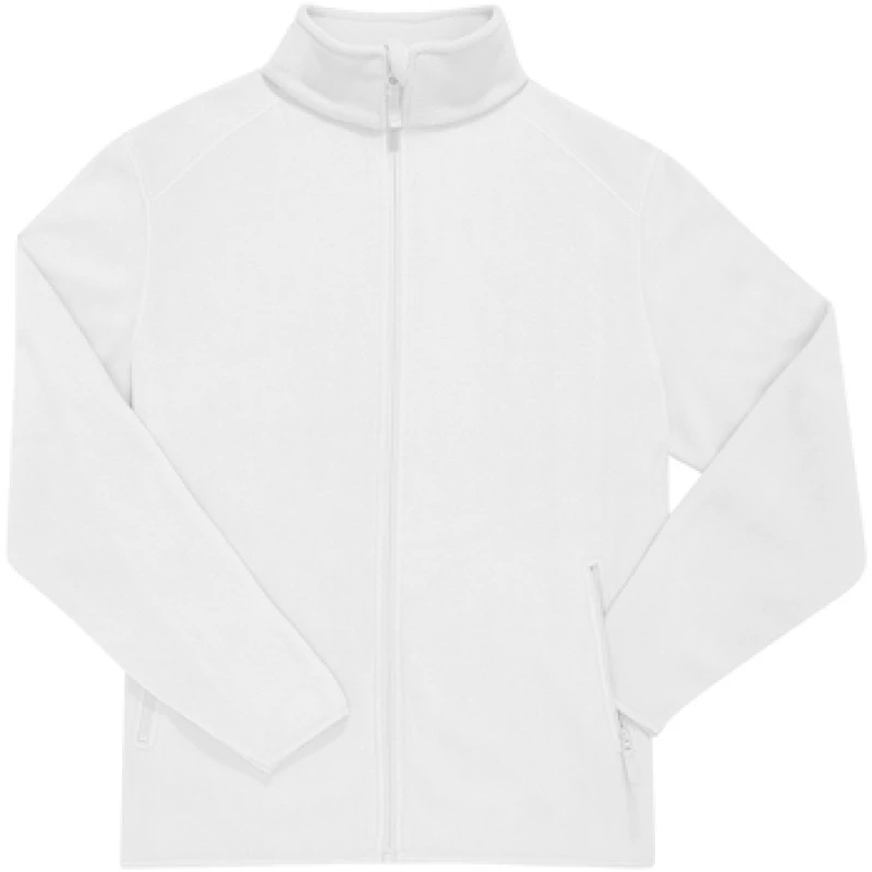 Image of B&C Mens Reset Polar Fleece Jacket in White Size: XS White Male XS