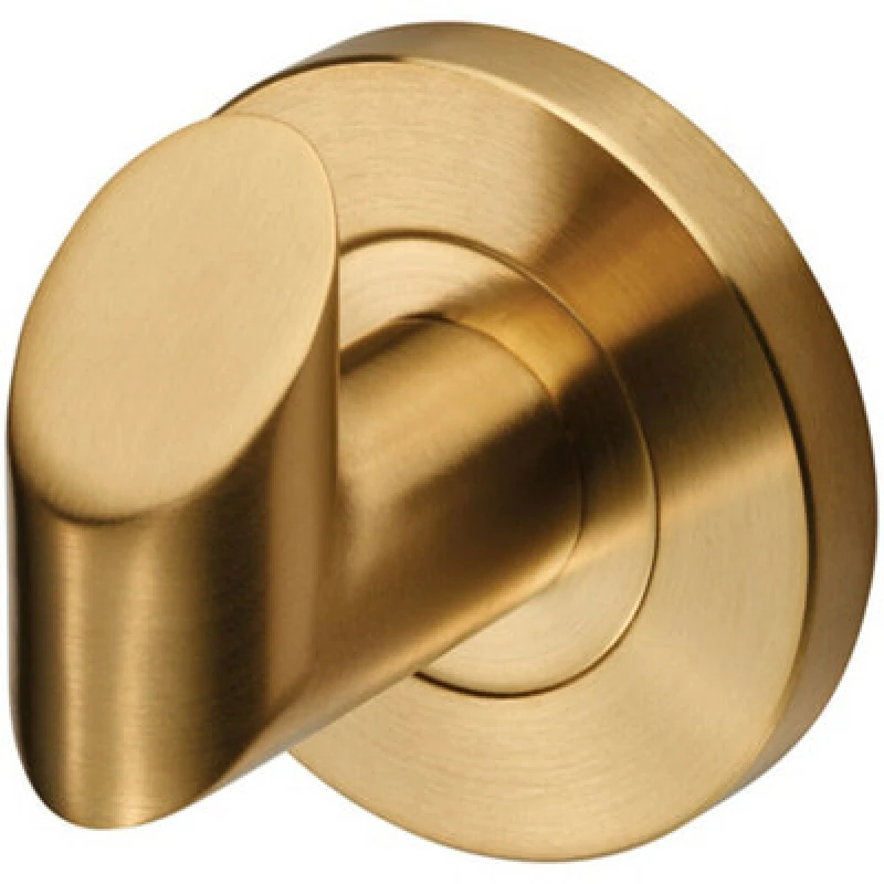 Image of Loops Single Bathroom Robe Hook on Concealed Fix Rose 44.5mm Proj Satin PVD Multi