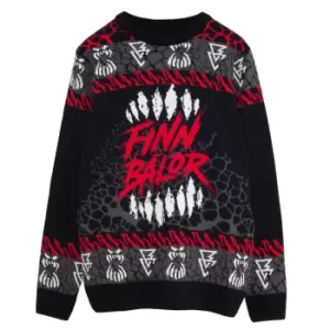 Image of WWE Mens The Demon Finn Balor Knitted Jumper (M) (Black/Red/Grey)