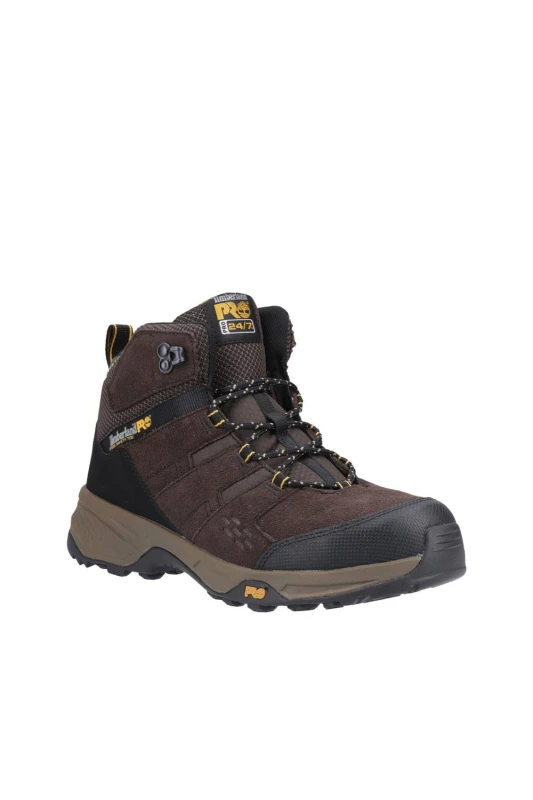 Image of Timberland Pro Mens Switchback Safety Boot in Dark Brown Size: 6.5 Dark Brown Male 6.5