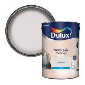 Image of Dulux Walls & Ceilings Just Walnut Matt Emulsion Paint 5L