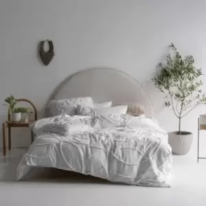 Image of Linen House Manisha Super King Duvet Cover Set Cotton White