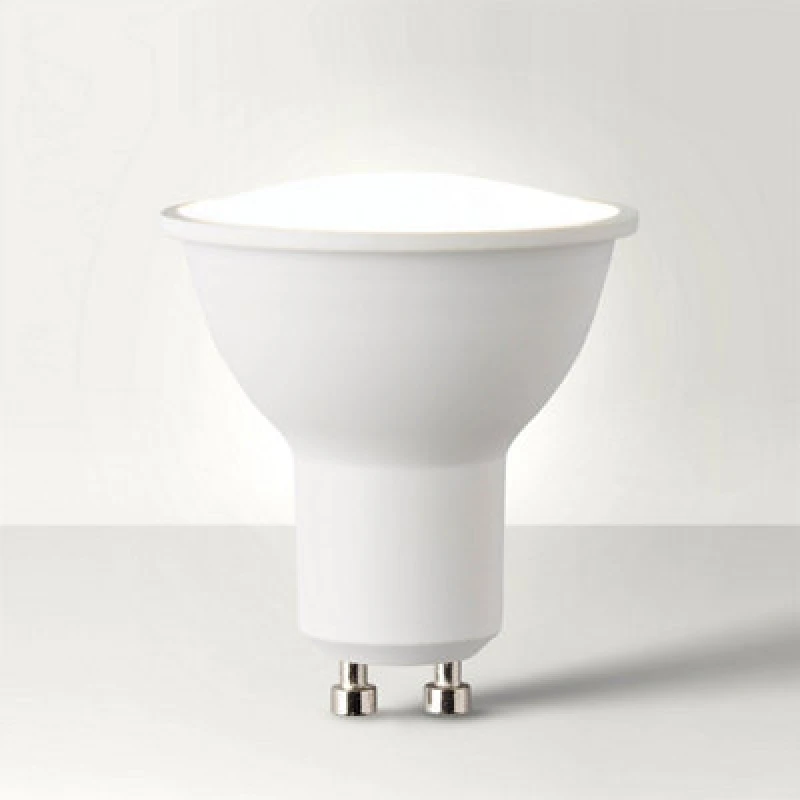 Image of ValueLights 12 Pack GU10 White Thermal Plastic Spotlight LED 5W Warm White 3000K 450lm Light Bulb White