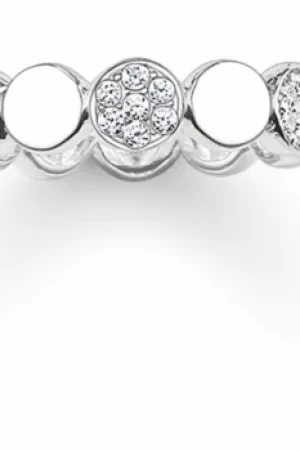 Image of Ladies Thomas Sabo Sterling Silver Size K.5 Ring TR2048-051-14-50