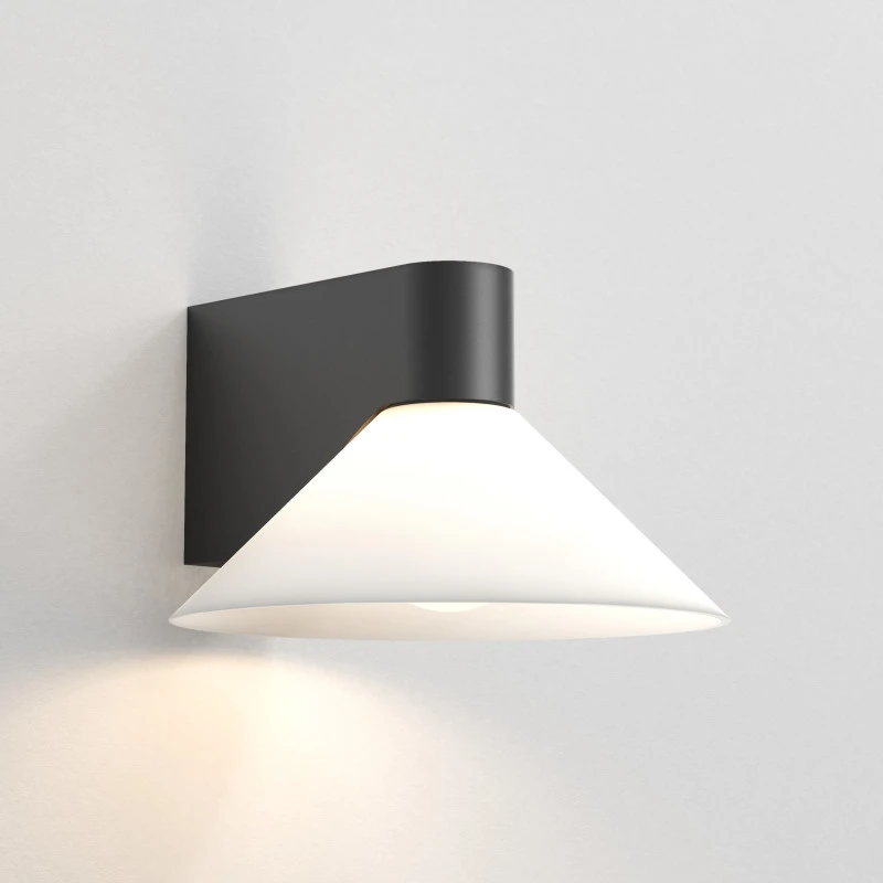 Image of Astro Astro Conic Bathroom Wall Light - Matt Black