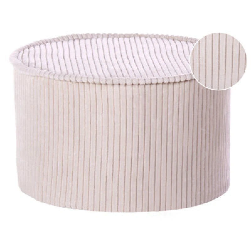Image of Beliani Pouffe Zikria Velvet Light Beige