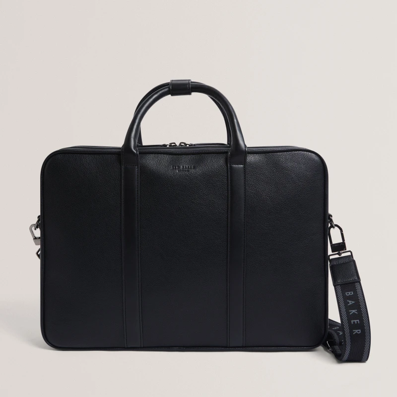 Image of Ted Baker Ted Web Document Bag Sn62 Black male One Size