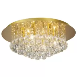 Image of Ceiling lamp Design Dahlia French Gold 6 bulbs 21cm