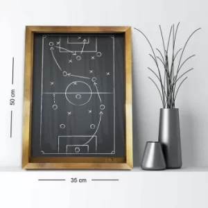 Image of 3550AHS-044 Multicolor Decorative Framed MDF Painting