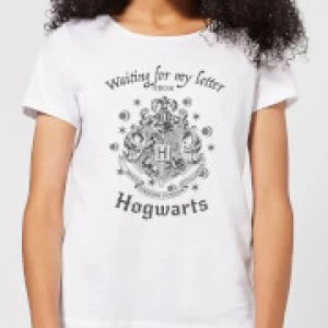 Image of Harry Potter Waiting For My Letter From Hogwarts Womens T-Shirt - White - M