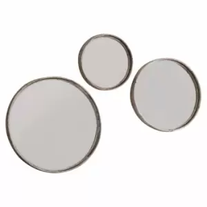 Image of Crossland Grove Ricon Set Of 3 Mirrors Charcoal