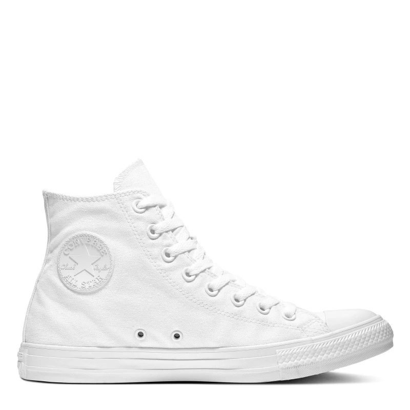 Image of Converse Lifestyle AS Mono Canvas Hi Tops - White White 6.5