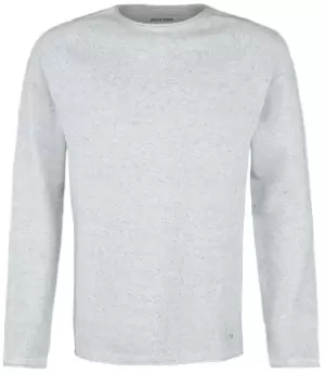 Image of Jack & Jones JJEHILL KNIT CREW NECK Sweatshirt grey