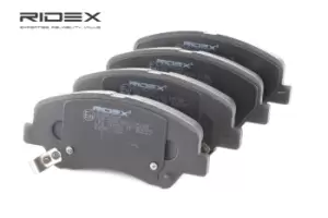 Image of RIDEX Brake pad set 402B0524 Brake pads,Brake pad set, disc brake HYUNDAI,KIA,i20 Schragheck (GB, IB),i20 ACTIVE (GB),i20 Coupe,ACCENT IV (RB)