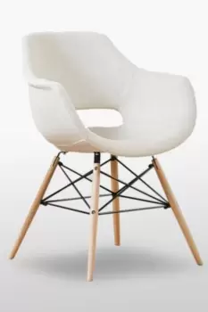 Image of Olivia Eiffel Fabric Armchair Dining Tub Chair Single