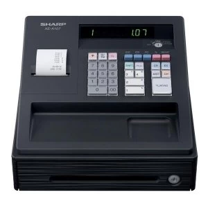 Image of Sharp Cash Register 30 Standard Keys LED Display 3 AA Batteries Black - Single