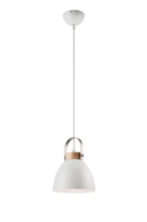 Image of Danielle Steel Dome Pendant Ceiling Lights White, 1x E27