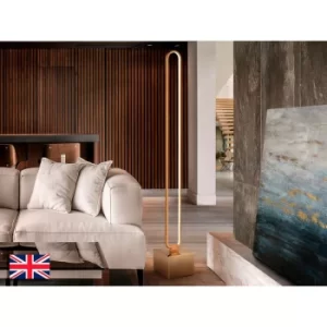 Image of Schuller Salon Integrated LED Designer Floor Lamp Burshed Aluminium, 3000K