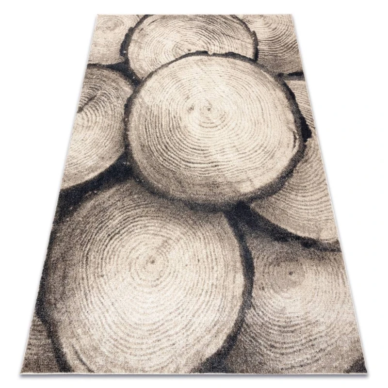Image of RugsX Carpet Fusion 9612 Cream / Beige - Tree Wood, Modern, Abstract 120X170 Cm