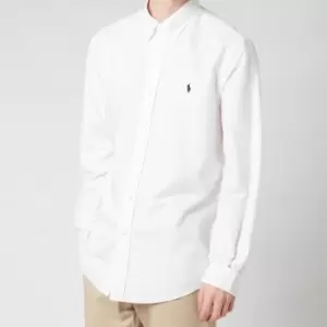 Image of Polo Ralph Lauren Mens Custom Fit Oxford Shirt - White - S