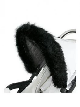 Image of My Babiie My Babiie Luxurious Faux Fur Pram Hood Trim, White