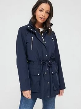 Image of Wallis Lightweight Jacket - Navy, Size 10, Women