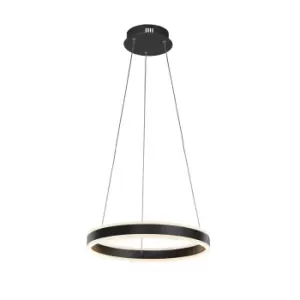 Image of Helia Integrated LED Pendant Ceiling Light Matt Black 3000K