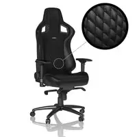 Image of noblechairs EPIC Real Leather Gaming Chair - Black
