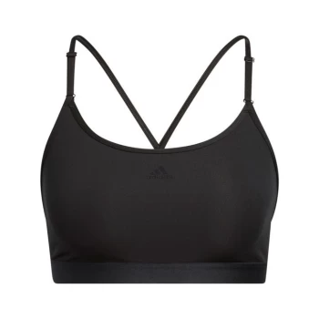 Image of adidas Aeroreact Training Light-Support Bra Womens - Black