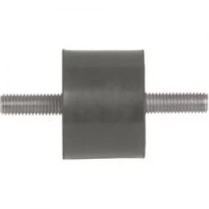 Image of PB Fastener 110004 Threaded Buffer Outer outer thread Black