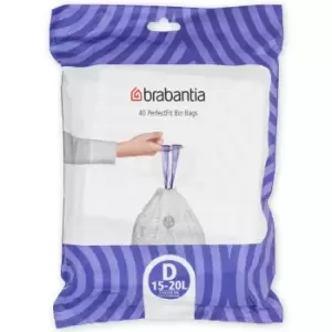 Image of Brabantia PerfectFit Bin Liner Dispenser Packs 15-20L (Size D)