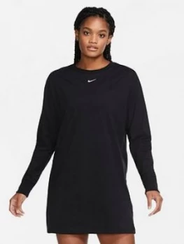 Image of Nike Nsw Essential Long Sleeve Dress - Black