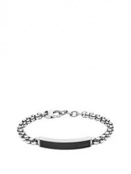 Image of Fossil Mens Dress Stainless Steel Bracelet