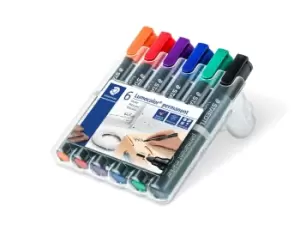 Image of Staedtler Lumocolor 352 permanent marker Bullet tip Black, Blue,...