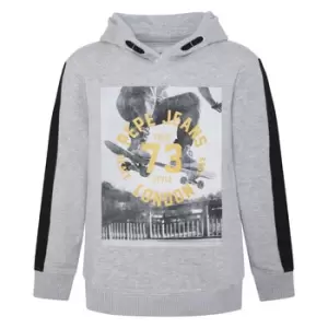 Image of Pepe jeans GEOFF boys's Childrens sweatshirt in Grey - Sizes 16 years,18 ans
