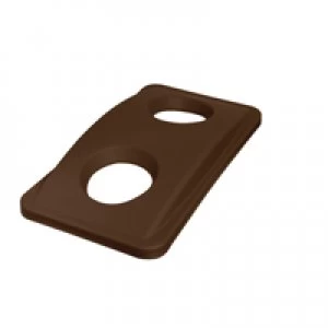 Image of Rubbermaid Slim Jim Bottle Lid Brown 904085