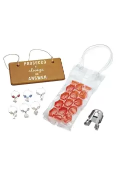 Image of Nine Piece Prosecco Gift Set, Gift Boxed