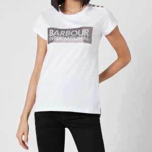 Image of Barbour International Womens Burnout T-Shirt - White - UK 8