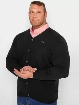 Image of BadRhino Essential Knitted Cardigan - Black, Size L, Men