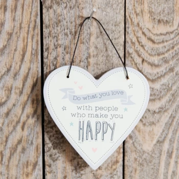 Image of Love Life Heart Plaque - Do What You Love