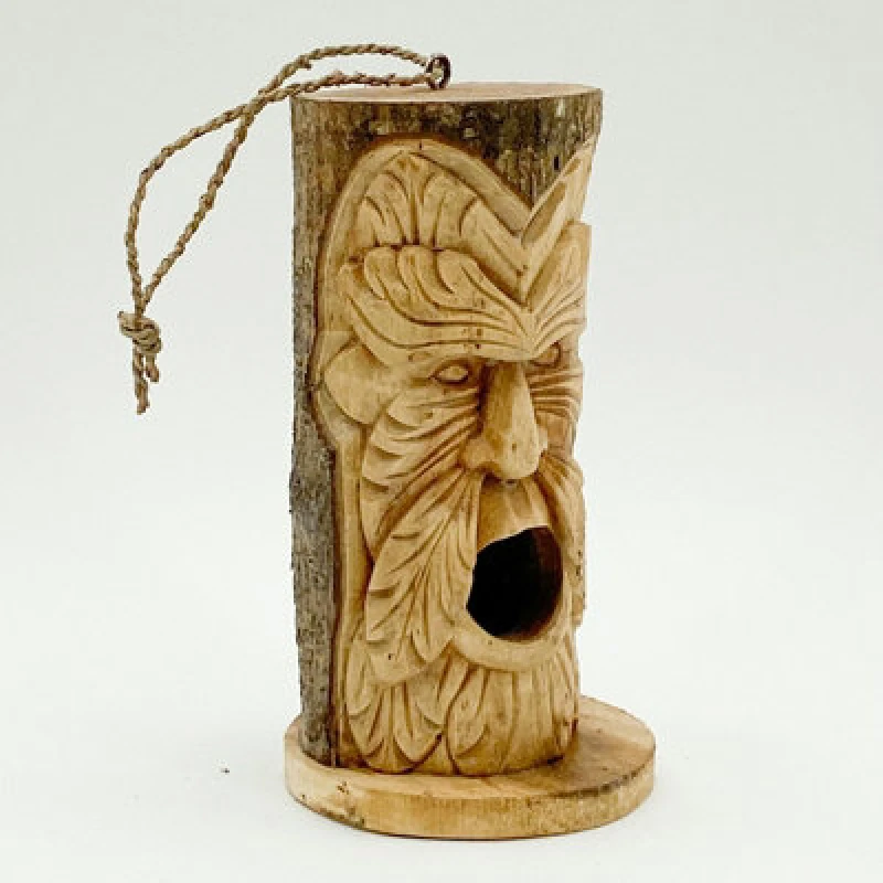 Image of MSL 30CM HANDCARVED BIRDHOUSE