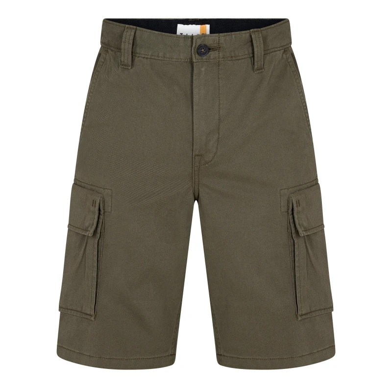 Image of Timberland Mens Twill Cargo Shorts Leaf Green male 30