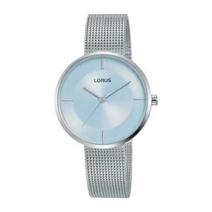 Image of Lorus RG255QX9 Ladies Large Slim Dial Dress Watch with a Stainless Steel Mesh Bracelet